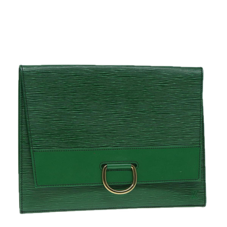 Louis Vuitton Jena  Leather Clutch Bag