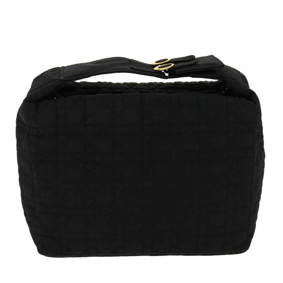 CHRISTIAN DIOR Hand Bag Nylon Black  42707