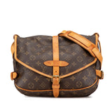 Brown Louis Vuitton Monogram Saumur 30 Crossbody Bag
