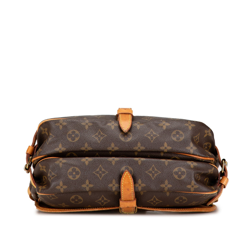 Brown Louis Vuitton Monogram Saumur 30 Crossbody Bag