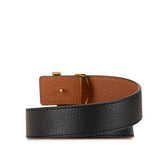 Black Louis Vuitton Leather Initiales Belt