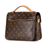 Brown Louis Vuitton Monogram Pochette Metis Satchel