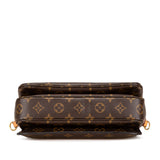 Brown Louis Vuitton Monogram Pochette Metis Satchel