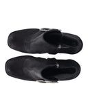 Dior Spy Button High Heel Ankle Boots in Black Leather