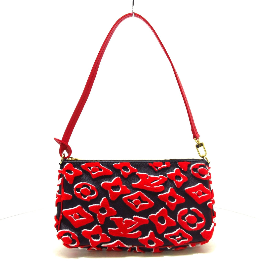 Louis Vuitton Pochette Accessoire  Canvas Clutch Bag