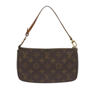 Louis Vuitton Pochette Accessoire  Canvas Clutch Bag