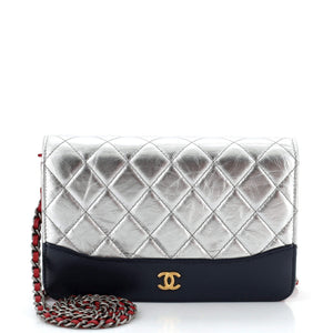 CHANEL Gabrielle Wallet on Chain Quilted Aged Calfskin