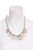 Chanel 2017 Cuba Logo Hoop Gold Necklace
