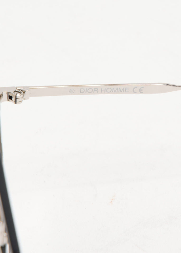 Dior Aviator Round Sunglasses in Silver Metal