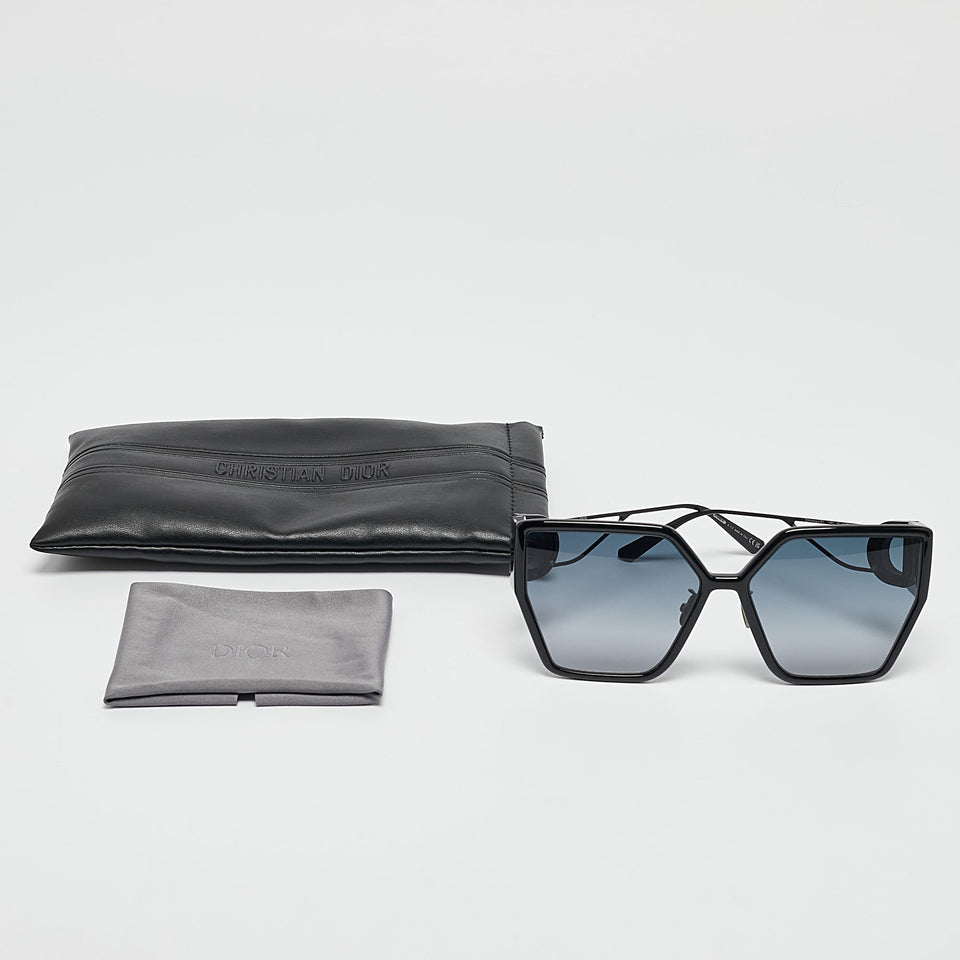 Dior Black/grey Gradient 30Montaigne Oversized Square Sunglasses