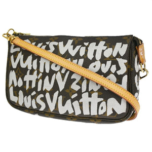 Louis Vuitton Pochette Accessoires  Leather Clutch Bag