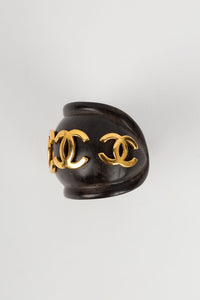 Bracelet en bois Chanel 1990s