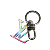 Silver Louis Vuitton Silver Plated LV Rainbow Key Ring and Bag Charm