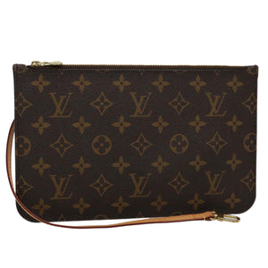 Louis Vuitton Neverfull  Canvas Clutch Bag
