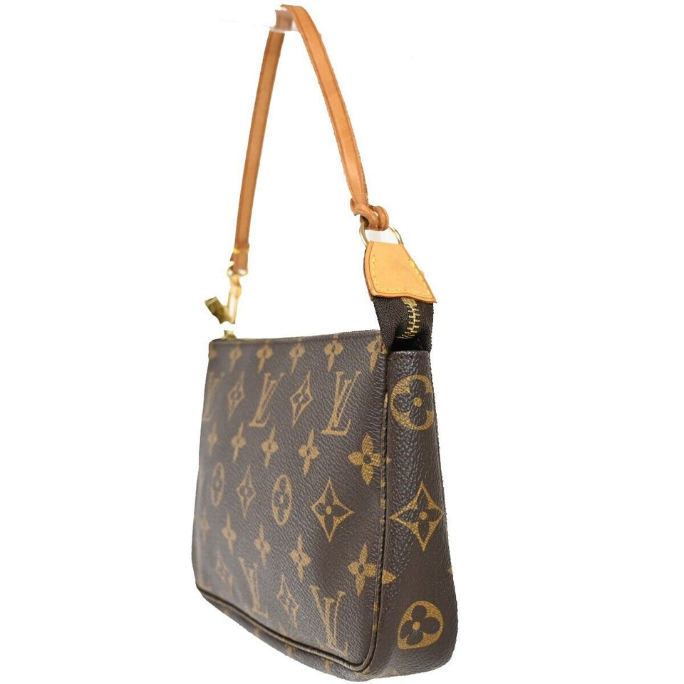 Louis Vuitton Pochette Accessoires  Canvas Clutch Bag