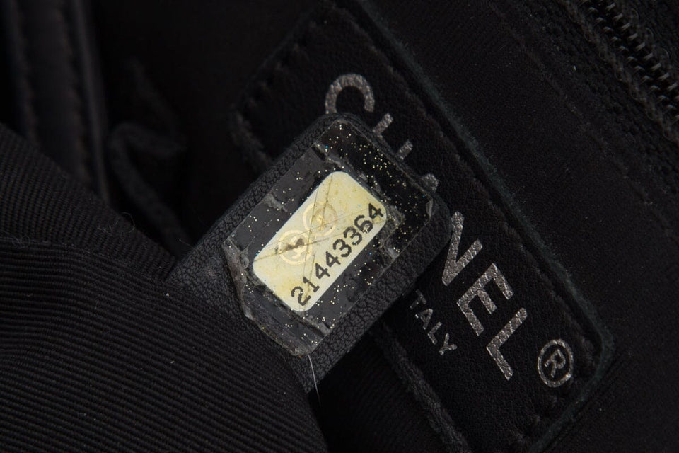 Chanel Black Lambskin CC Backpack