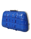 Balenciaga Electric  Crocodile Skin Women's Clutch