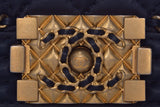 Chanel Infinity Boy Flap Quilted Calfskin Navy Small Handbag