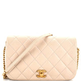 CHANEL Nailed CC Full Flap Bag Quilted Calfskin Medium
