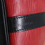 LOUIS VUITTON Epi Petit Noe Shoulder Bag Bicolor Black Red M44172 LV  45384