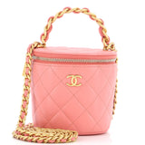 CHANEL Afternoon Tea Vanity Bucket Bag Quilted Lambskin