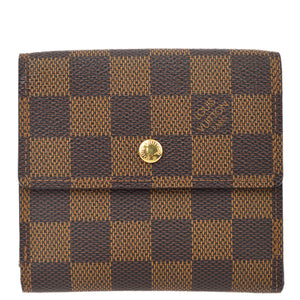 Louis Vuitton Damier Portefeuille Elise Bifold Wallet N61654
