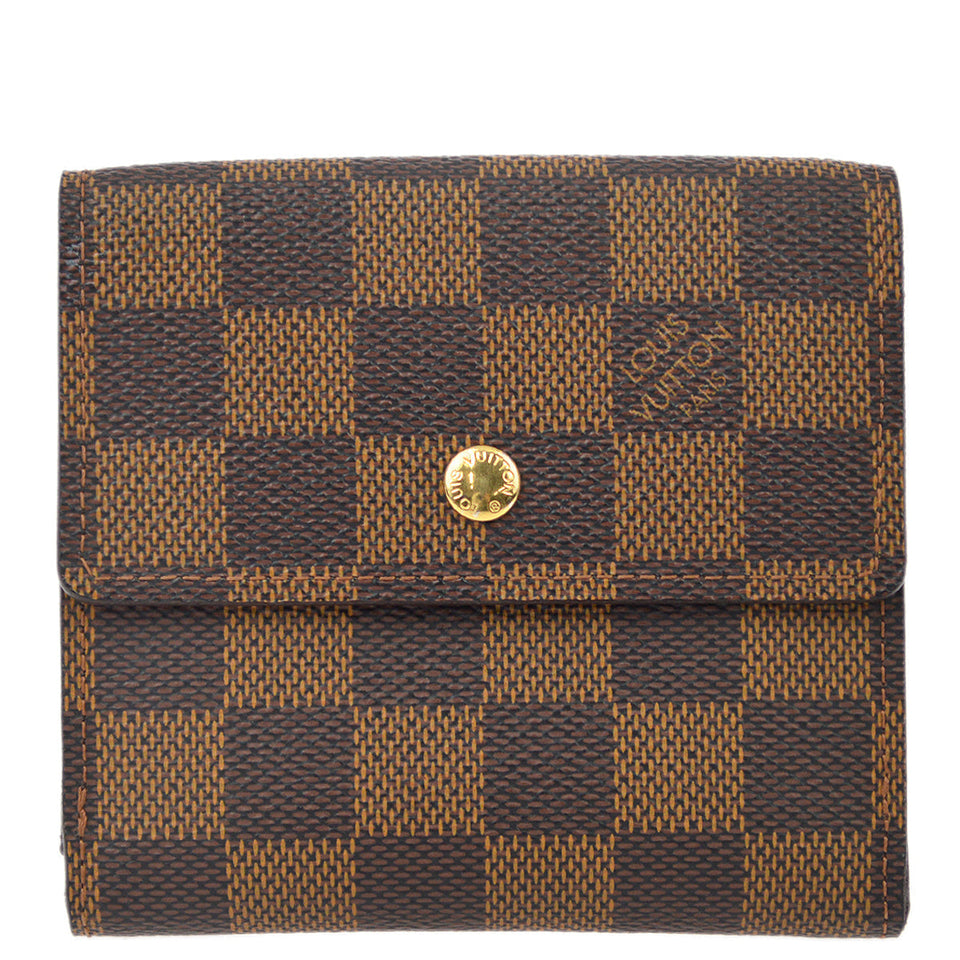 Louis Vuitton Damier Portefeuille Elise Bifold Wallet N61654