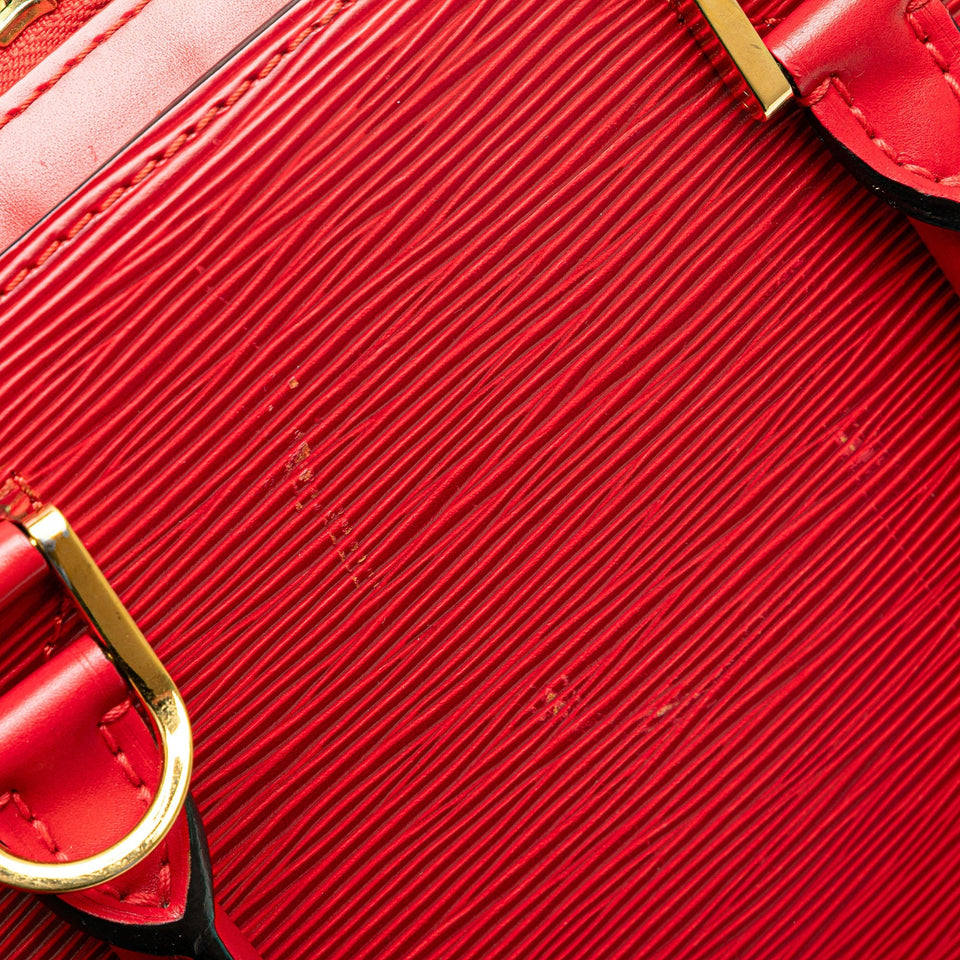 Red Louis Vuitton Epi Pont Neuf Handbag