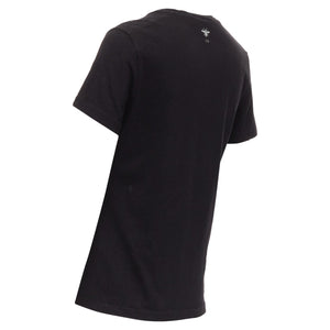 Christian Dior Addict Cotton Linen Logo Print Tshirt