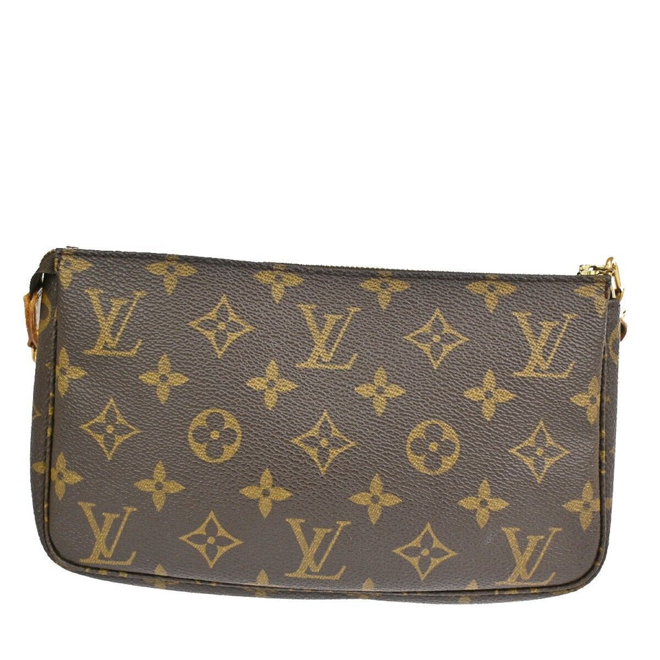 Louis Vuitton Pochette Accessoires  Canvas Clutch Bag