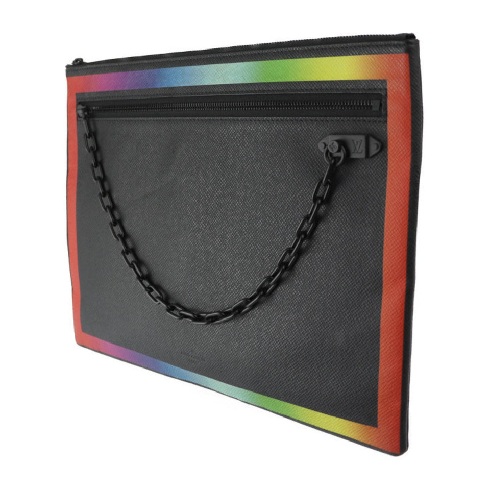 Louis Vuitton Taiga  Leather Clutch Bag