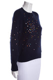 Chanel Navy Confetti Cashmere Navy SZ 34