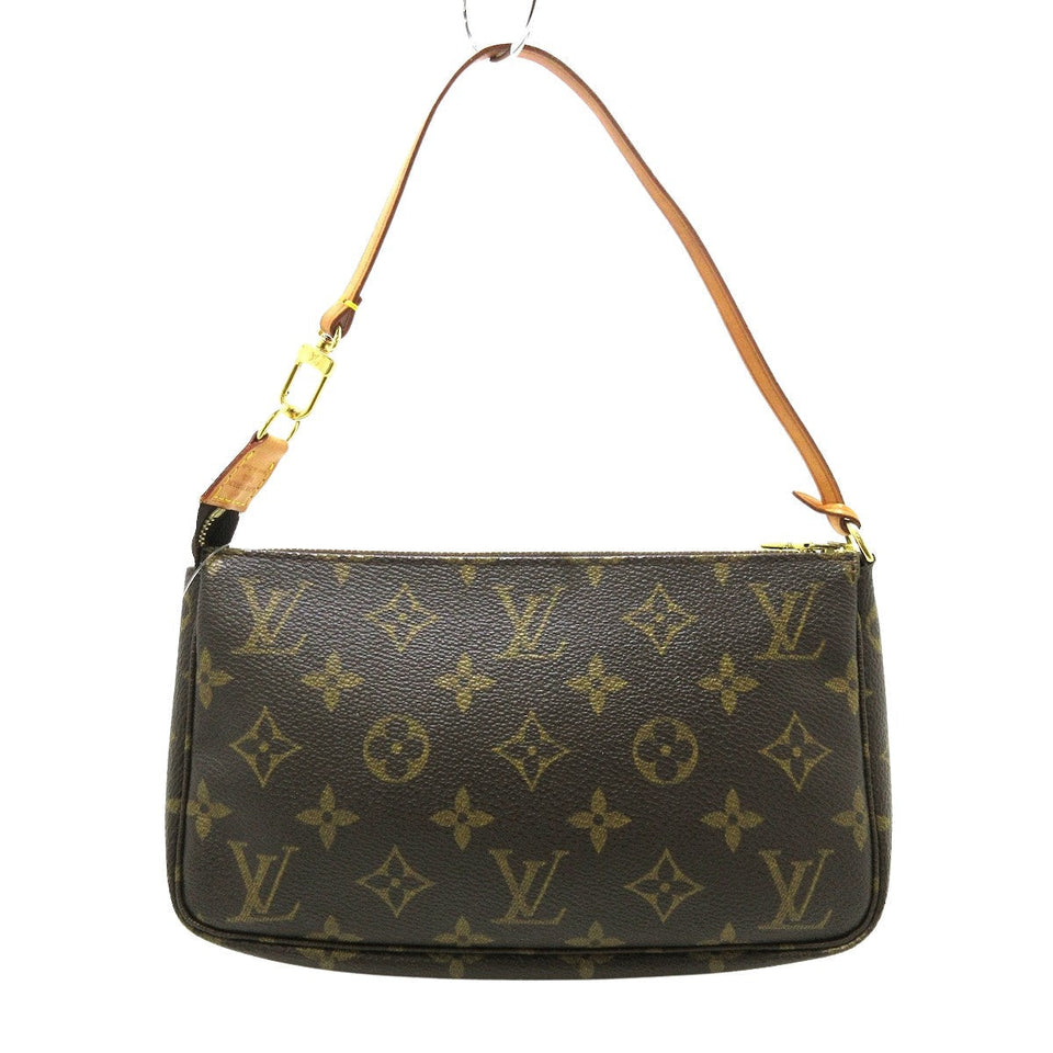 Louis Vuitton Pochette Accessoire  Canvas Clutch Bag