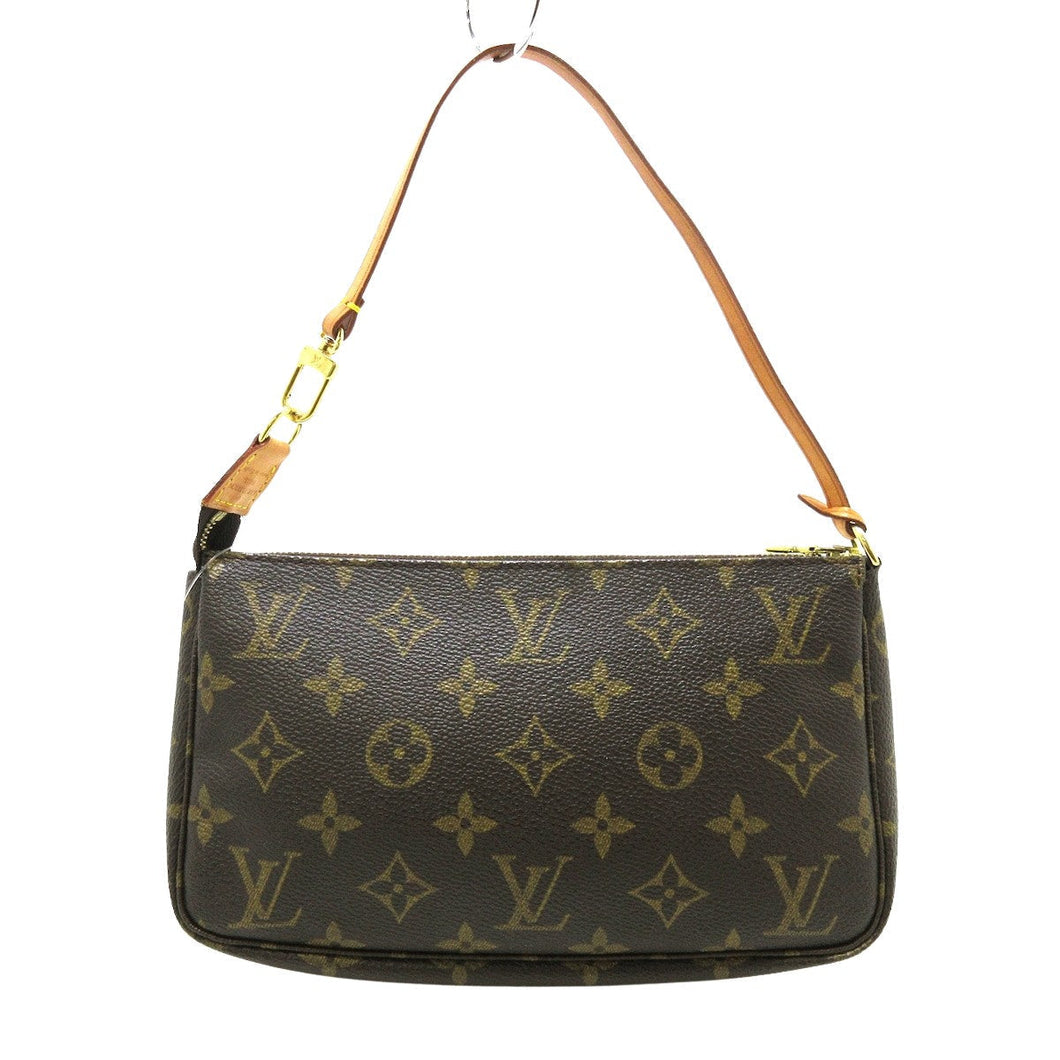Louis Vuitton Pochette Accessoire  Canvas Clutch Bag