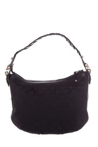 Gucci Vintage Black Monogram Hobo