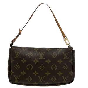 Louis Vuitton Pochette Accessoire  Canvas Clutch Bag
