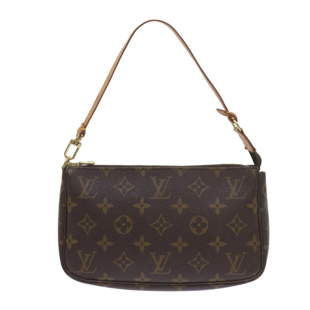 Louis Vuitton Pochette Accessoire  Canvas Clutch Bag