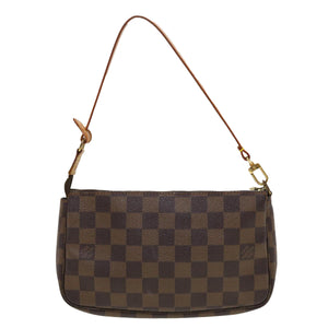 Louis Vuitton Pochette Accessoire  Canvas Clutch Bag