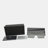 Dior Silver/black Mirrored 0100T Hardior Square Shield Sunglasses