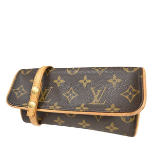 Louis Vuitton Pochette Twin  Canvas Clutch Bag