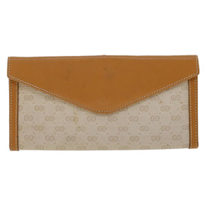 GUCCI Micro GG Canvas Long Wallet Beige 035.03.0285  47667