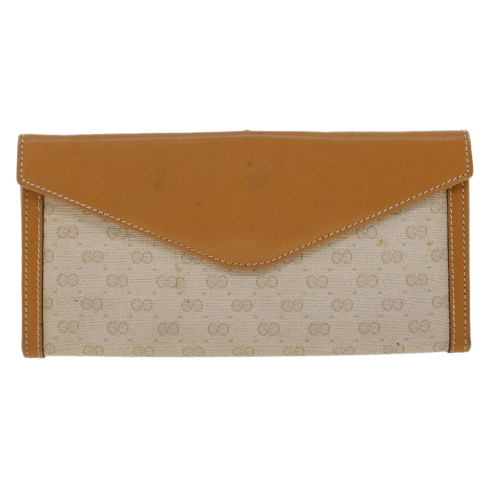 GUCCI Micro GG Canvas Long Wallet Beige 035.03.0285  47667