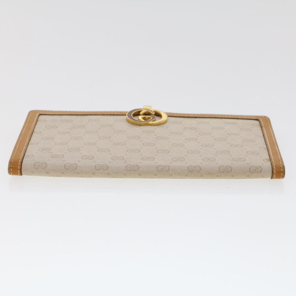 GUCCI Micro GG Canvas Long Wallet Beige 035.03.0285  47667