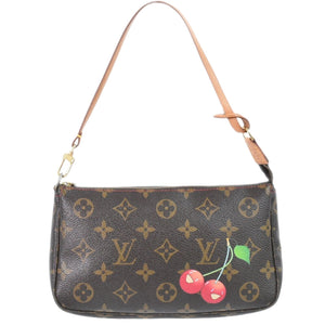 Louis Vuitton Pochette Accessoire  Canvas Clutch Bag