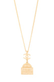 Chanel 2022 Gold Long CC Rue Cambon Necklace