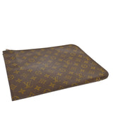 Louis Vuitton Poche Document  Canvas Clutch Bag