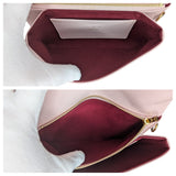 Louis Vuitton Pink Monogram Embossed Lambskin Coussin Pochette