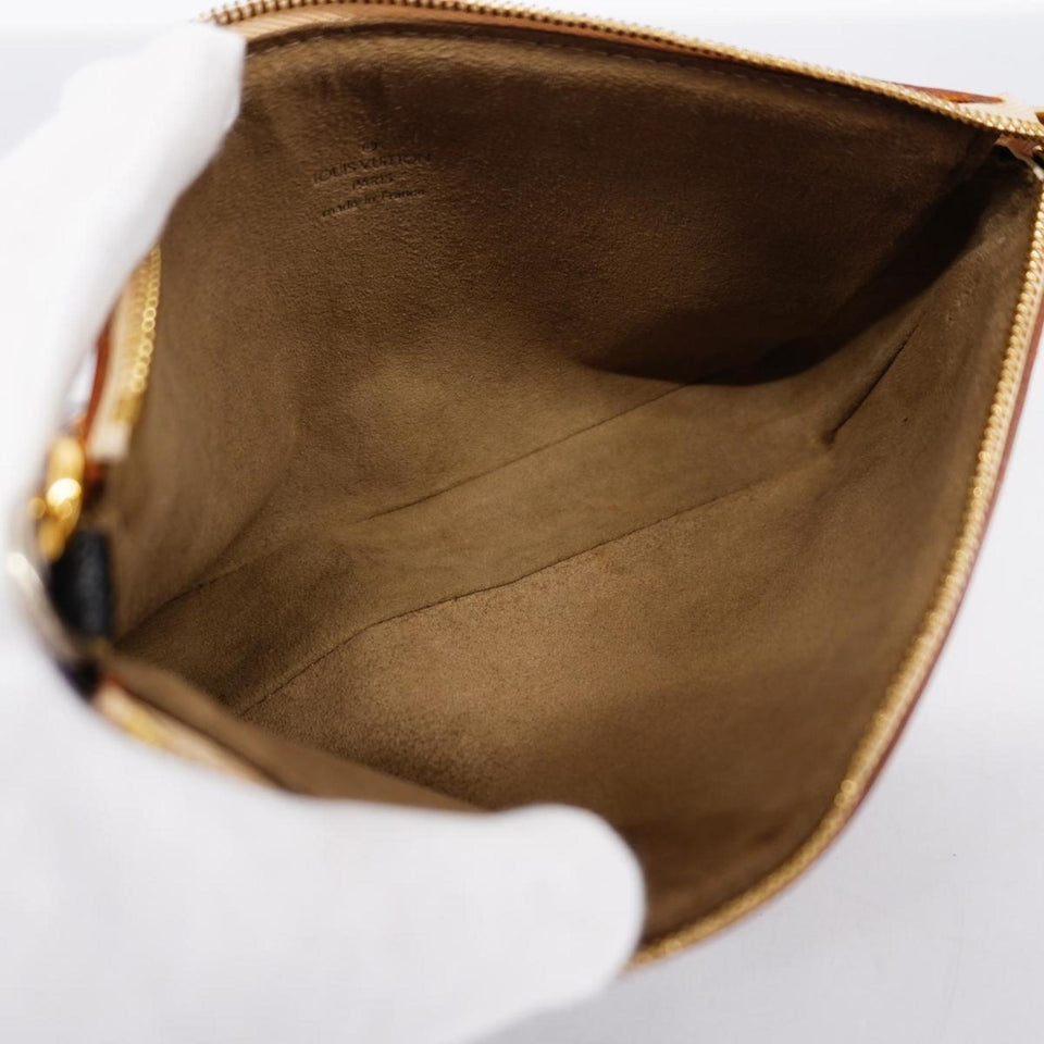Louis Vuitton Pochette Accessoire  Canvas Clutch Bag