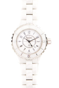 Chanel White J12 Watch
