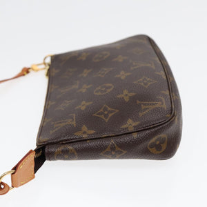 Louis Vuitton Pochette Accessoire  Canvas Clutch Bag